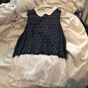 Preppy two part tank top